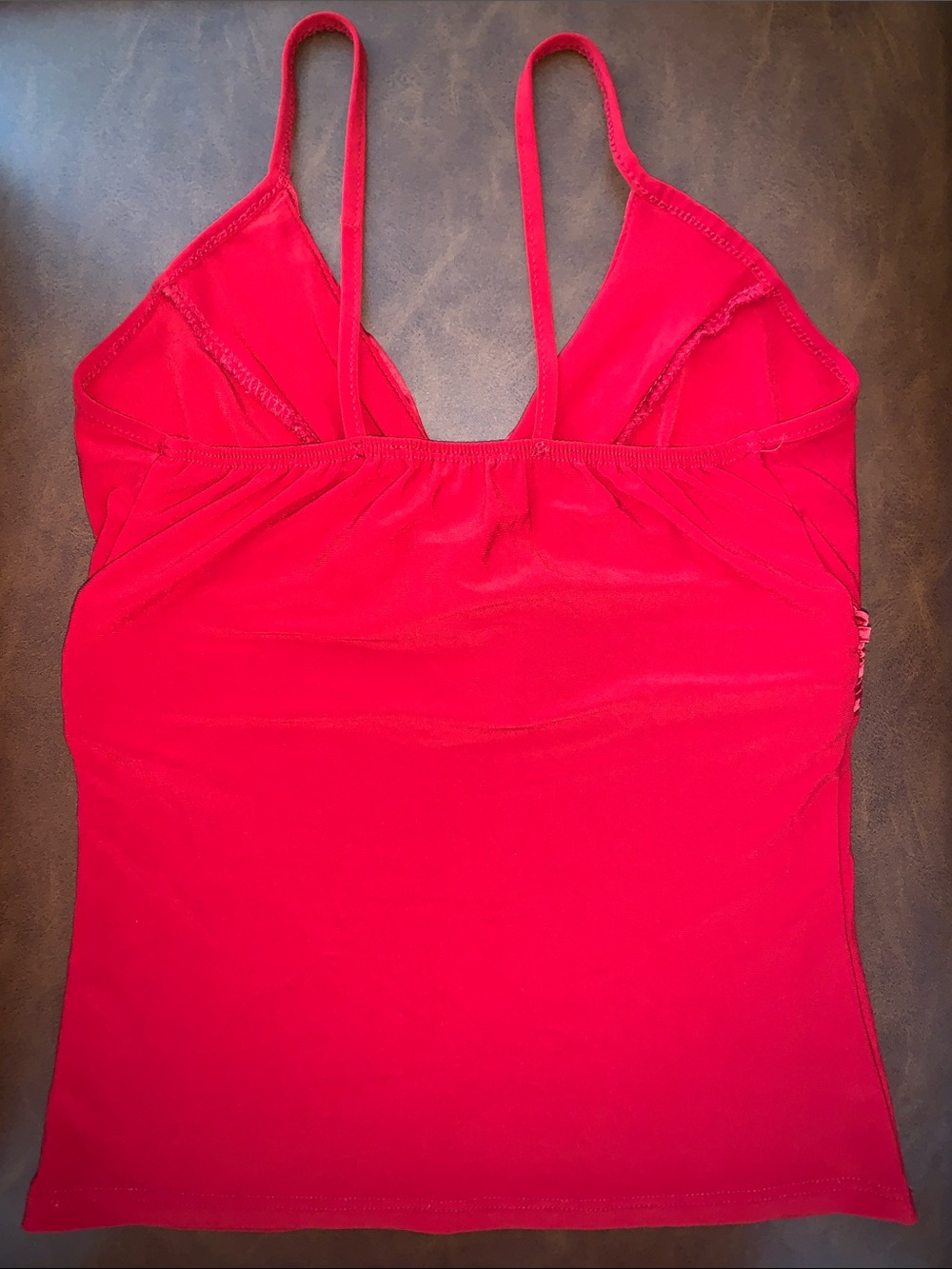 Red V-Neck Top - Picture 2 of 2